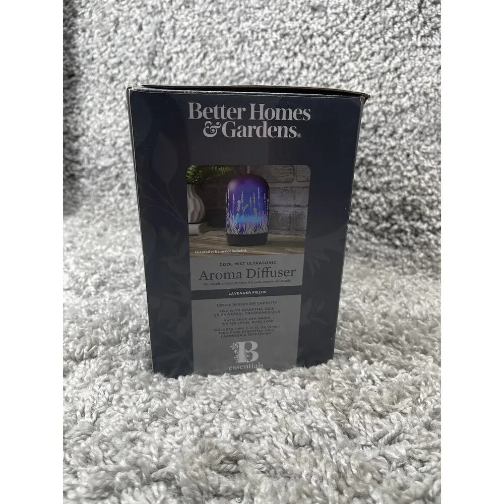 Better Homes & Gardens 3 Piece 100 ml Diffuser Set Lavender Fields New